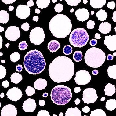 Renkli, soyut geometrik elementlerle yaratıcı, kusursuz desen. El yapımı doku. Grafik olarak soyut bir arkaplan. Çağdaş sanat. Moda modern tarzı.