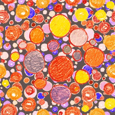 Renkli, soyut geometrik elementlerle yaratıcı, kusursuz desen. El yapımı doku. Grafik olarak soyut bir arkaplan. Çağdaş sanat. Moda modern tarzı.