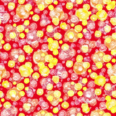 Renkli, soyut geometrik elementlerle yaratıcı, kusursuz desen. El yapımı doku. Grafik olarak soyut bir arkaplan. Çağdaş sanat. Moda modern tarzı.