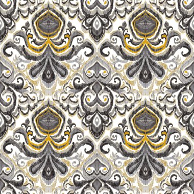 Renkli örgü desenli, klasik tarzda. Zarif bir etnik köken. El çizimi doğu sanatı. Kusursuz geometrik bağ dokusu.