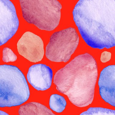 Modern suluboya, soyut desen, her amaç için harika tasarım. Kusursuz desenli, el çizimi lekeli. Suluboya soyut sanat geçmişi. Basit bir tasarım. Modern yaratıcı şablon.