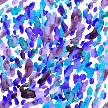 Suluboya, soyut, kusursuz desen. Parlak el yapımı elementlerle yaratıcı doku. Soyut renkli yazdırma.