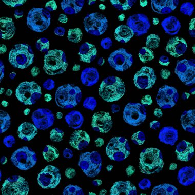 Renkli, soyut geometrik elementlerle yaratıcı, kusursuz desen. El yapımı doku. Grafik olarak soyut bir arkaplan. Çağdaş sanat. Moda modern tarzı.