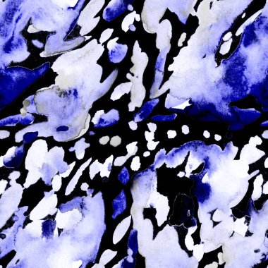 Suluboya, soyut, kusursuz desen. Parlak el yapımı elementlerle yaratıcı doku. Soyut renkli yazdırma.