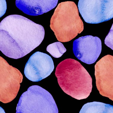 Modern suluboya, soyut desen, her amaç için harika tasarım. Kusursuz desenli, el çizimi lekeli. Suluboya soyut sanat geçmişi. Basit bir tasarım. Modern yaratıcı şablon.