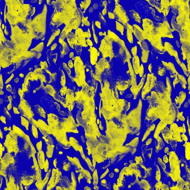 Suluboya, soyut, kusursuz desen. Parlak el yapımı elementlerle yaratıcı doku. Soyut renkli yazdırma.