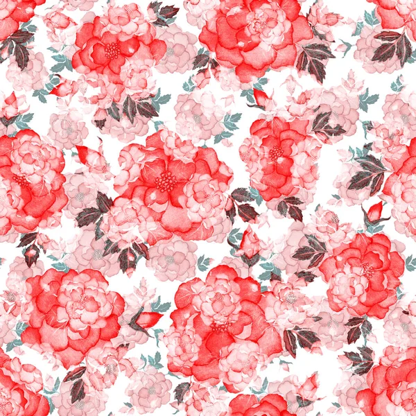 Watercolor Seamless Pattern Flowers Vintage Floral Pattern Flower Seamless Pattern — Stock Photo, Image