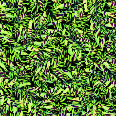 Vintage yapraklı suluboya desenli. Dekoratif tasarım için renkli yaprakları olan güzel bir botanik baskısı. Parlak bahar ya da yaz arkaplanı. Klasik düğün dekoru. Tekstil tasarımı.