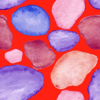 Modern suluboya, soyut desen, her amaç için harika tasarım. Kusursuz desenli, el çizimi lekeli. Suluboya soyut sanat geçmişi. Basit bir tasarım. Modern yaratıcı şablon.