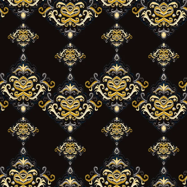 Patrón Ikat Colorido Estilo Vintage Fondo Étnico Elegante Arte Oriental — Foto de Stock