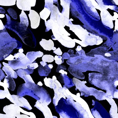 Suluboya, soyut, kusursuz desen. Parlak el yapımı elementlerle yaratıcı doku. Soyut renkli yazdırma.