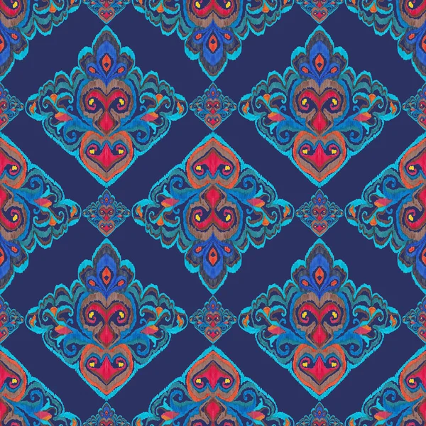 Patrón Ikat Colorido Estilo Vintage Fondo Étnico Elegante Arte Oriental — Foto de Stock