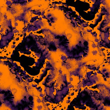 Suluboya, soyut, kusursuz desen. Parlak el yapımı elementlerle yaratıcı doku. Soyut renkli yazdırma.