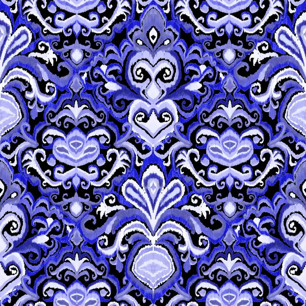 Patrón Ikat Colorido Estilo Vintage Fondo Étnico Elegante Arte Oriental —  Fotos de Stock