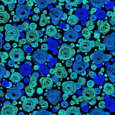 Renkli, soyut geometrik elementlerle yaratıcı, kusursuz desen. El yapımı doku. Grafik olarak soyut bir arkaplan. Çağdaş sanat. Moda modern tarzı.