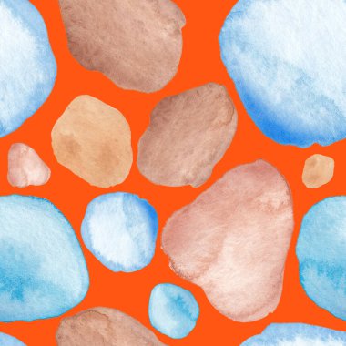 Modern suluboya, soyut desen, her amaç için harika tasarım. Kusursuz desenli, el çizimi lekeli. Suluboya soyut sanat geçmişi. Basit bir tasarım. Modern yaratıcı şablon.