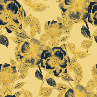  Çiçeklerle suluboya kusursuz desen. Klasik çiçek desenleri. Çiçeksiz desen. Botanik sanatı. Çiçek botanik koleksiyonu. Çiçek seti. Suluboya botanik tasarımı.