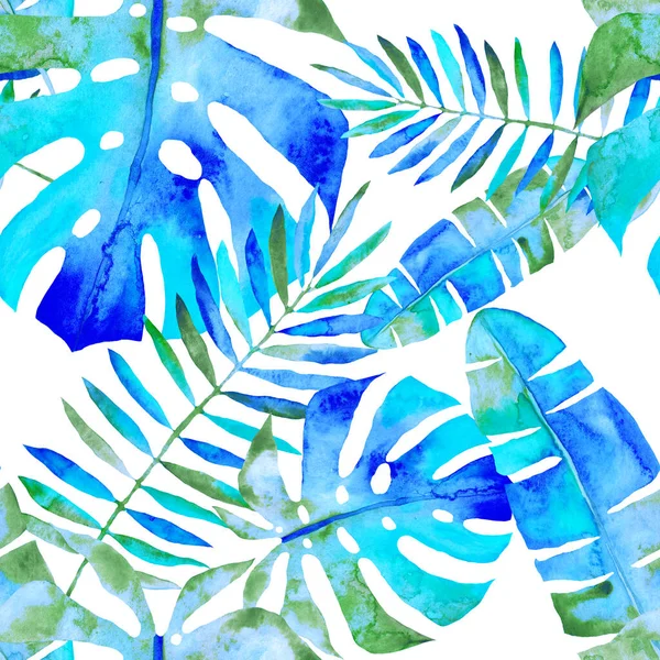화려하고 추상적 나뭇잎으로 물갈퀴없는 이국적 식물로 창의적 유행하는 식물학적 디자인 — 스톡 사진