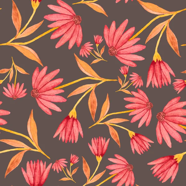 Watercolor Seamless Pattern Flowers Vintage Floral Pattern Flower Seamless Pattern — Stock Photo, Image