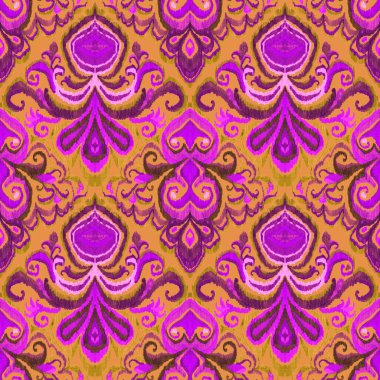 Renkli örgü desenli, klasik tarzda. Zarif bir etnik köken. El çizimi doğu sanatı. Kusursuz geometrik bağ dokusu.