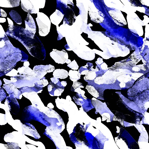 Suluboya, soyut, kusursuz desen. Parlak el yapımı elementlerle yaratıcı doku. Soyut renkli yazdırma.