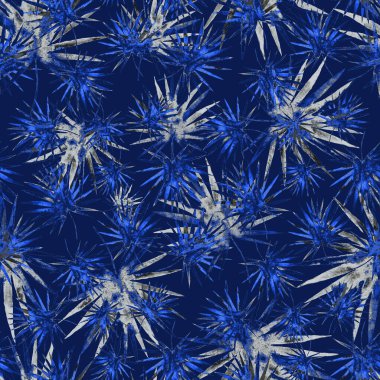 Renkli ve soyut tropikal yapraklı suluboya desenli. Egzotik bitkilerle dolu parlak yaz baskısı. Yaratıcı trend botanik tekstil tasarımı.