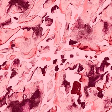 Suluboya, soyut, kusursuz desen. Parlak el yapımı elementlerle yaratıcı doku. Soyut renkli yazdırma.