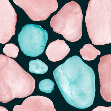 Modern suluboya, soyut desen, her amaç için harika tasarım. Kusursuz desenli, el çizimi lekeli. Suluboya soyut sanat geçmişi. Basit bir tasarım. Modern yaratıcı şablon.