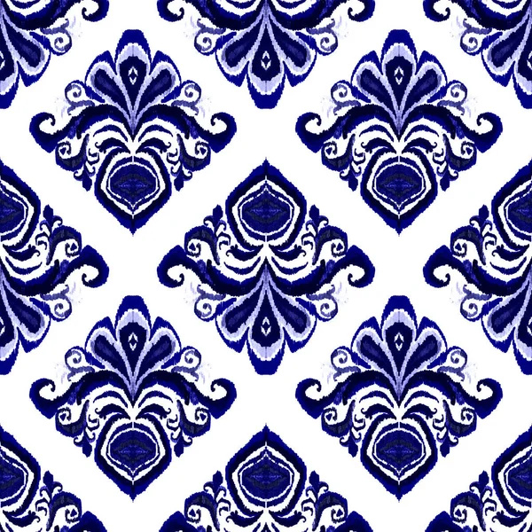 Patrón Ikat Colorido Estilo Vintage Fondo Étnico Elegante Arte Oriental —  Fotos de Stock