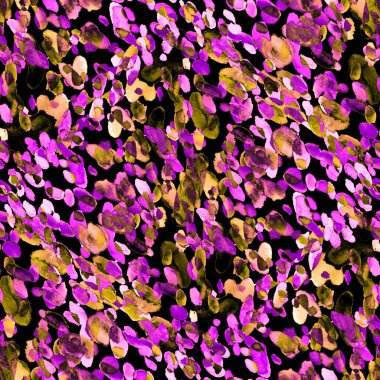 Suluboya, soyut, kusursuz desen. Parlak el yapımı elementlerle yaratıcı doku. Soyut renkli yazdırma.