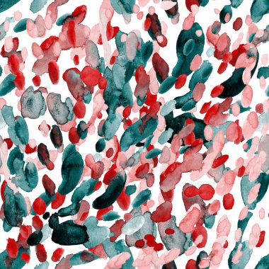 Suluboya, soyut, kusursuz desen. Parlak el yapımı elementlerle yaratıcı doku. Soyut renkli yazdırma.