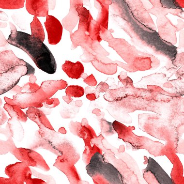 Suluboya, soyut, kusursuz desen. Parlak el yapımı elementlerle yaratıcı doku. Soyut renkli yazdırma.