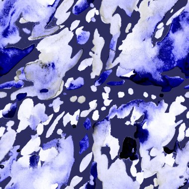 Suluboya, soyut, kusursuz desen. Parlak el yapımı elementlerle yaratıcı doku. Soyut renkli yazdırma.