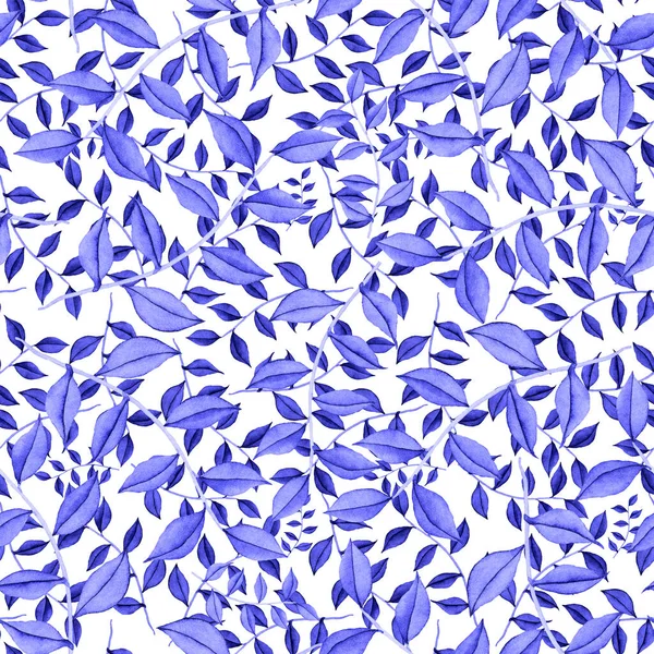 Vintage yapraklı suluboya desenli. Dekoratif tasarım için renkli yaprakları olan güzel bir botanik baskısı. Parlak bahar ya da yaz arkaplanı. Klasik düğün dekoru. Tekstil tasarımı.