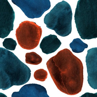 Modern suluboya, soyut desen, her amaç için harika tasarım. Kusursuz desenli, el çizimi lekeli. Suluboya soyut sanat geçmişi. Basit bir tasarım. Modern yaratıcı şablon.