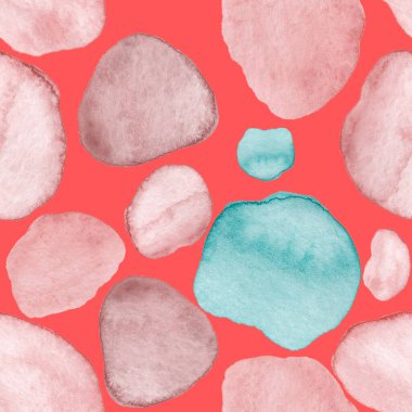 Modern suluboya, soyut desen, her amaç için harika tasarım. Kusursuz desenli, el çizimi lekeli. Suluboya soyut sanat geçmişi. Basit bir tasarım. Modern yaratıcı şablon.