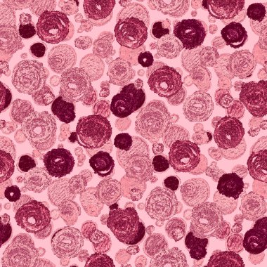 Renkli, soyut geometrik elementlerle yaratıcı, kusursuz desen. El yapımı doku. Grafik olarak soyut bir arkaplan. Çağdaş sanat. Moda modern tarzı.