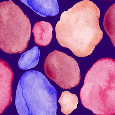 Modern suluboya, soyut desen, her amaç için harika tasarım. Kusursuz desenli, el çizimi lekeli. Suluboya soyut sanat geçmişi. Basit bir tasarım. Modern yaratıcı şablon.