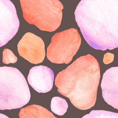 Modern suluboya, soyut desen, her amaç için harika tasarım. Kusursuz desenli, el çizimi lekeli. Suluboya soyut sanat geçmişi. Basit bir tasarım. Modern yaratıcı şablon.