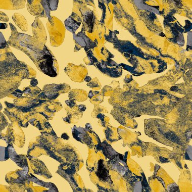 Suluboya, soyut, kusursuz desen. Parlak el yapımı elementlerle yaratıcı doku. Soyut renkli yazdırma.