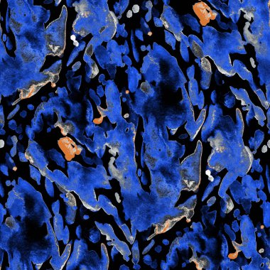 Suluboya, soyut, kusursuz desen. Parlak el yapımı elementlerle yaratıcı doku. Soyut renkli yazdırma.