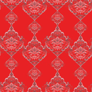 Renkli örgü desenli, klasik tarzda. Zarif bir etnik köken. El çizimi doğu sanatı. Kusursuz geometrik bağ dokusu.