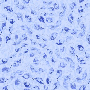 Vintage yapraklı suluboya desenli. Dekoratif tasarım için renkli yaprakları olan güzel bir botanik baskısı. Parlak bahar ya da yaz arkaplanı. Klasik düğün dekoru. Tekstil tasarımı.