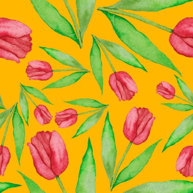 Çiçeklerle suluboya kusursuz desen. Klasik çiçek desenleri. Çiçeksiz desen. Botanik sanatı. Çiçek botanik koleksiyonu. Çiçek seti. Suluboya botanik tasarımı.