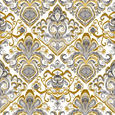 Renkli örgü desenli, klasik tarzda. Zarif bir etnik köken. El çizimi doğu sanatı. Kusursuz geometrik bağ dokusu.