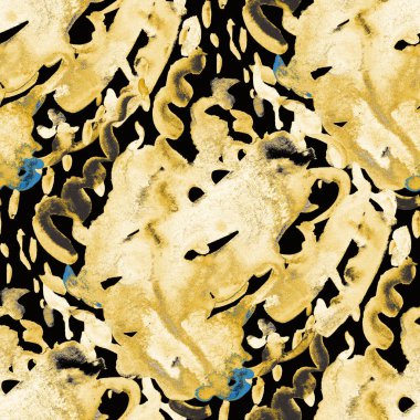 Suluboya, soyut, kusursuz desen. Parlak el yapımı elementlerle yaratıcı doku. Soyut renkli yazdırma.