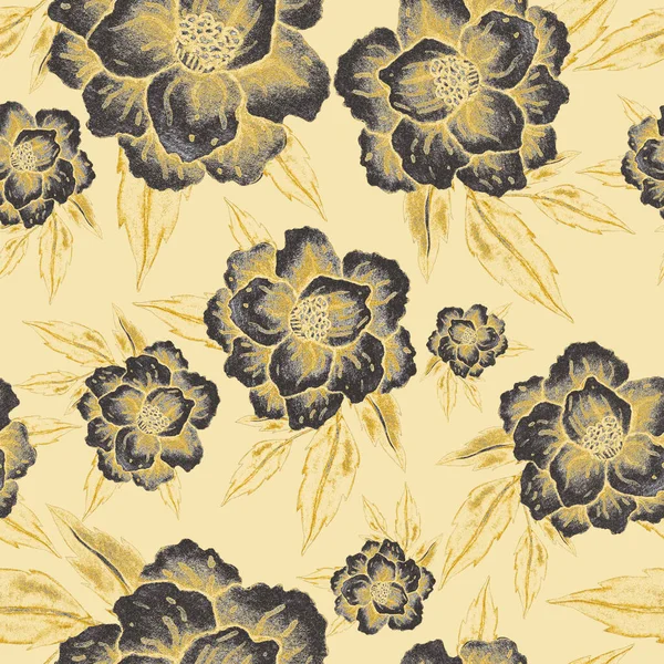 Watercolor Seamless Pattern Flowers Vintage Floral Pattern Flower Seamless Pattern — Stock Photo, Image