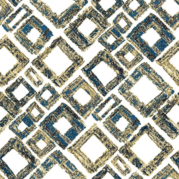 Kreativ Sömlös Mönster Med Färgglada Abstrakta Geometriska Element Handritad Textur — Stockfoto