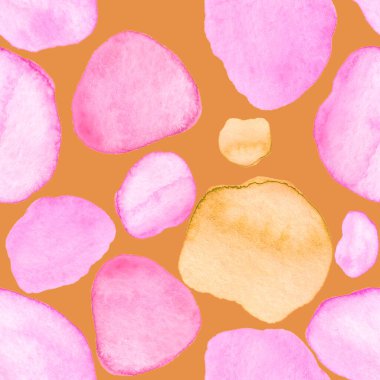 Modern suluboya, soyut desen, her amaç için harika tasarım. Kusursuz desenli, el çizimi lekeli. Suluboya soyut sanat geçmişi. Basit bir tasarım. Modern yaratıcı şablon.