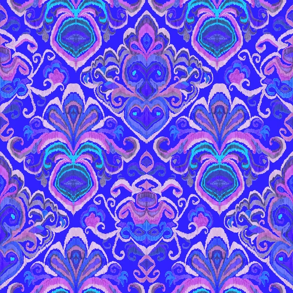 Patrón Ikat Colorido Estilo Vintage Fondo Étnico Elegante Arte Oriental — Foto de Stock